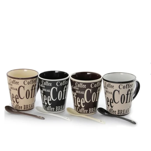 Mr.Coffee Bareggio Mug and Spoon Set, Café Americano - Picture 3 of 10